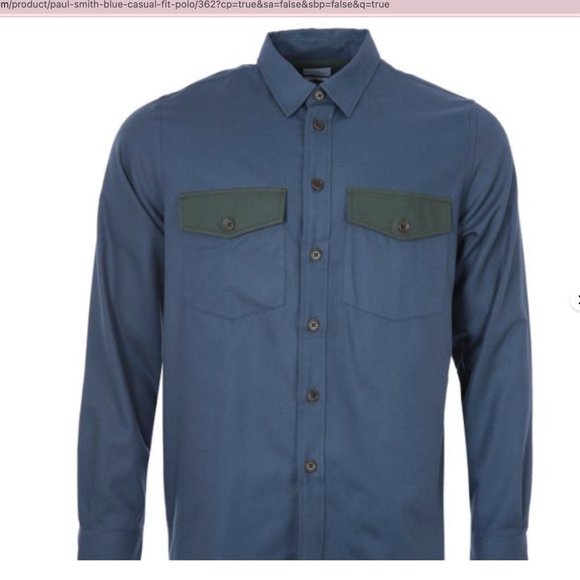 Paul Smith Blue Casual Fit Polo